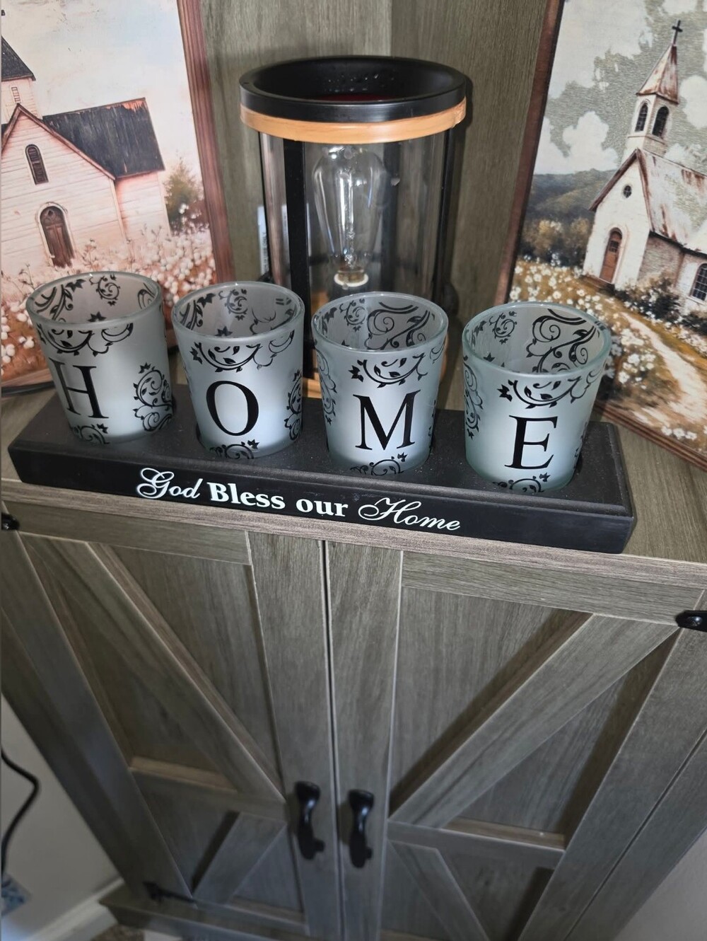 Home Decor - Votives With Flickering Candles